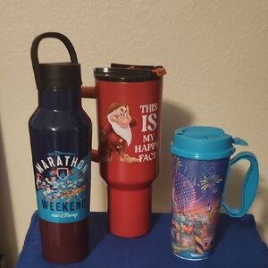 Disney Red and Blue Water Bottle Dining Essential